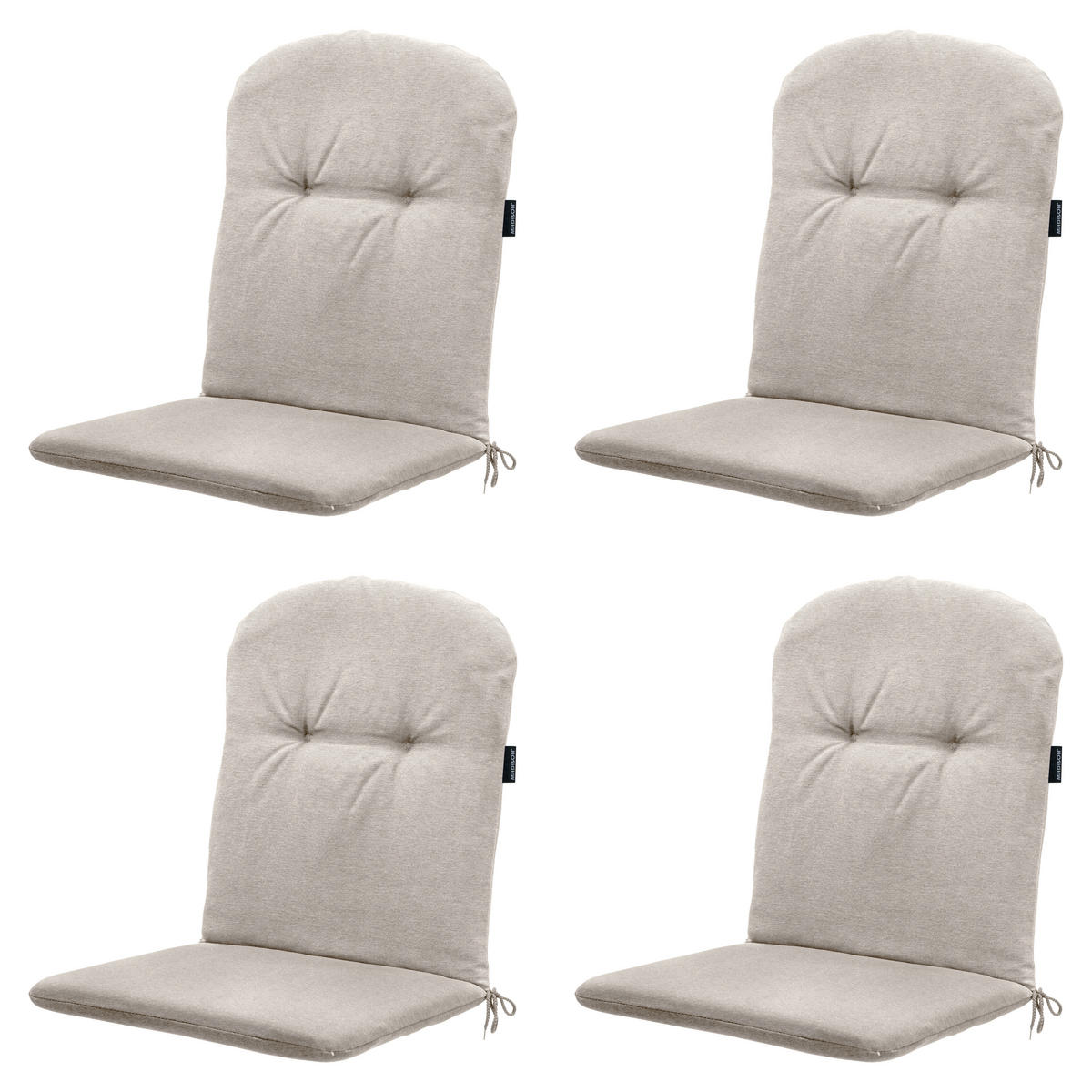 GARTENSTUHLKISSEN Panama - Beige - 96/45/3,5 cm - 4er-Set - Beige, Textil (45/3/96cm) - Madison