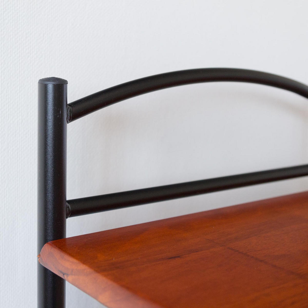 NACHTTISCH 40/64/40 cm Metall Schwarz - Schwarz, Holz/Metall (40/64/33cm) - Homestyle4u