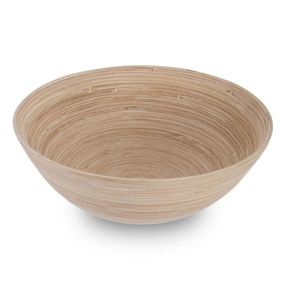 BAMBUSSCHALE Beige - Naturfarben, Holz (25/25/10cm) - Orion 