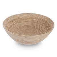 BAMBUSSCHALE Beige - Naturfarben, Holz (25/25/10cm) - Orion 