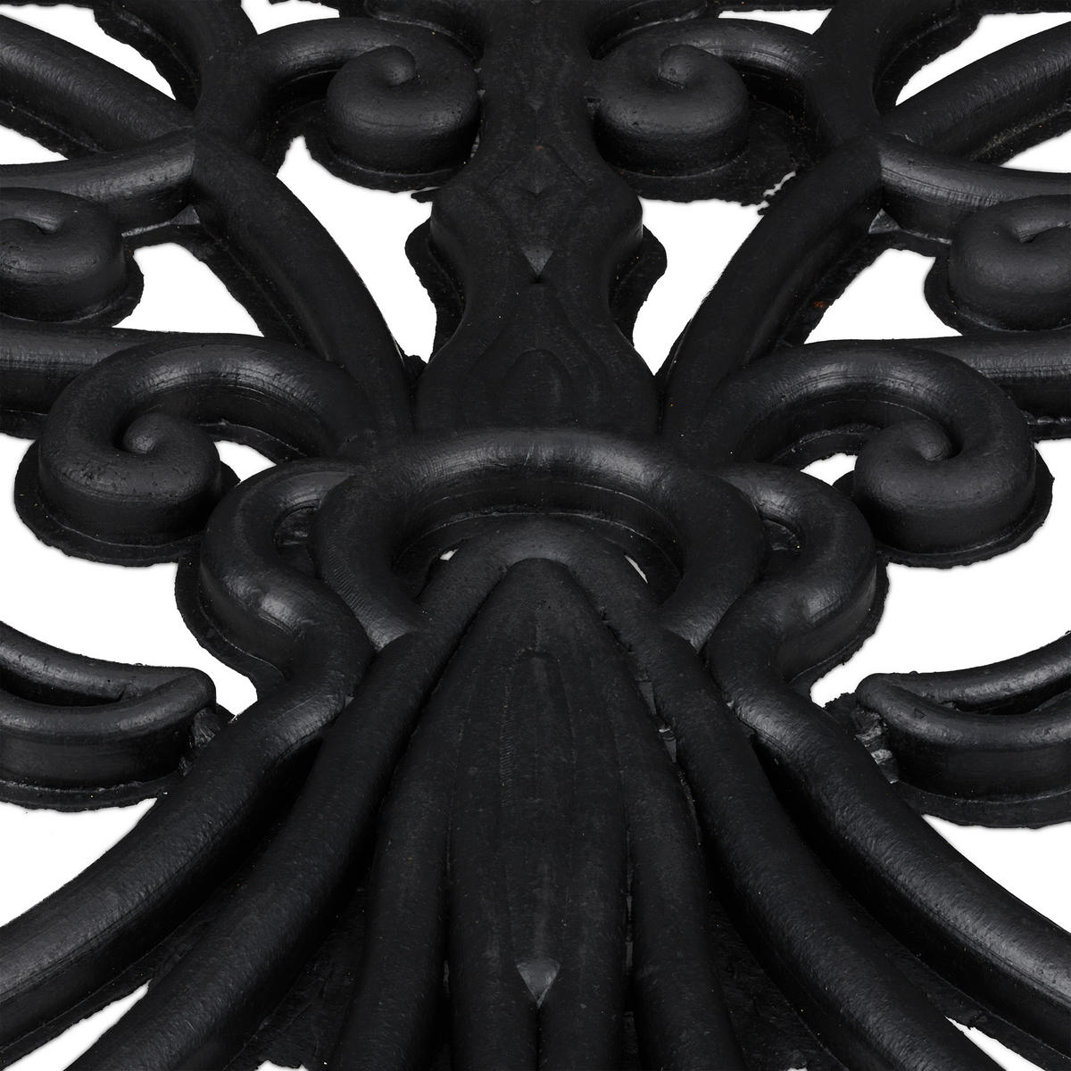 FUßMATTE - Schwarz, Kunststoff (75/45cm) - Relaxdays