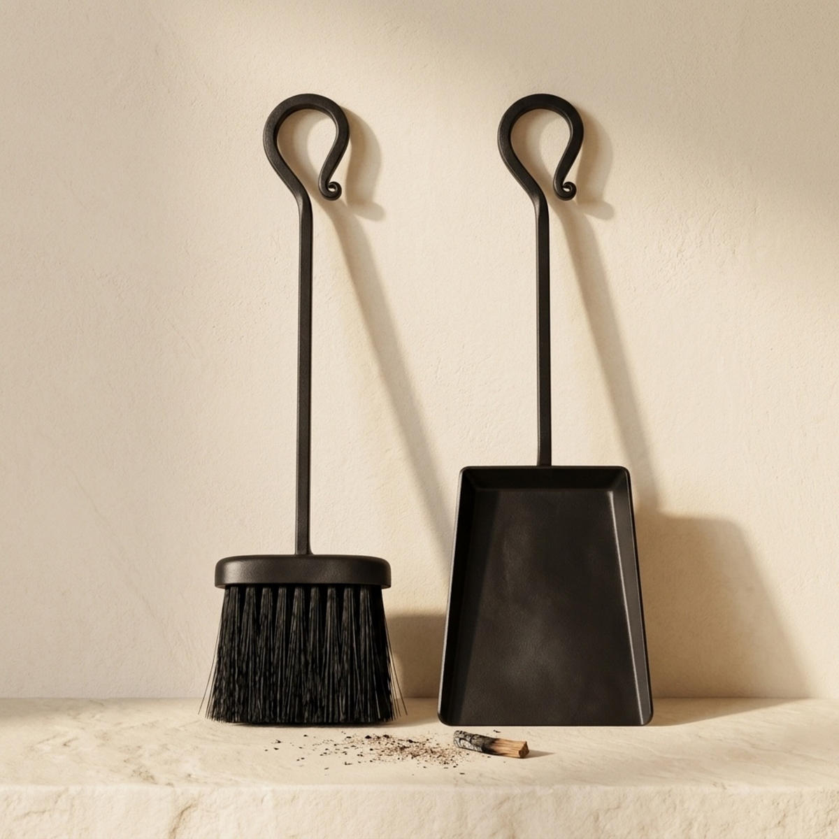 ORODJE Črno za kamin 5-delni-set - črna, kovina (30/45/10.5cm) - Relaxdays