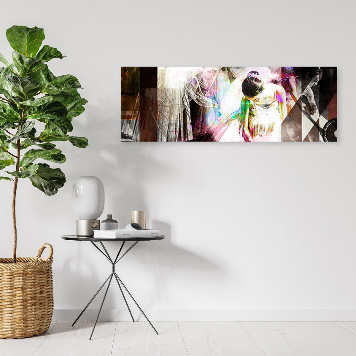 KUNSTDRUCK Bunt 150/50 cm - Multicolor, Textil (150/50cm) - KUNSTLOFT