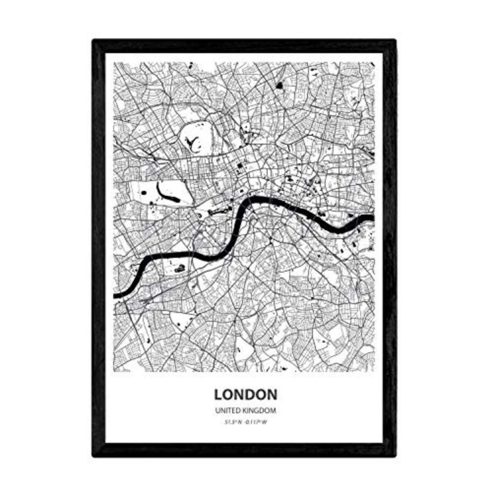 POSTER London - Uk A4 Rahmenlos - Klar, Papier (29.7/5/21cm) - Nacnic