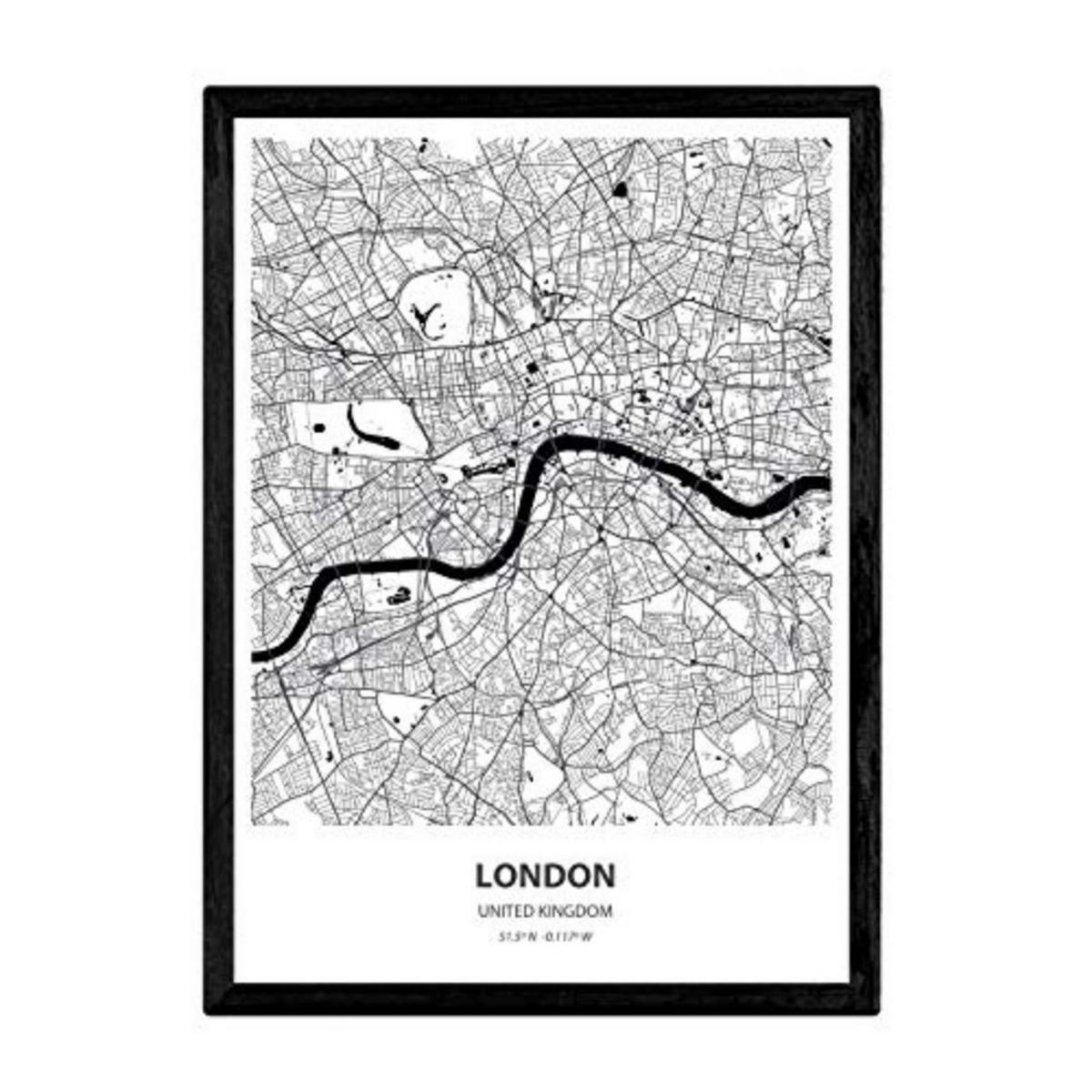POSTER London - Uk A3 Rahmenlos - Klar, Papier (29.7/5/42cm) - Nacnic