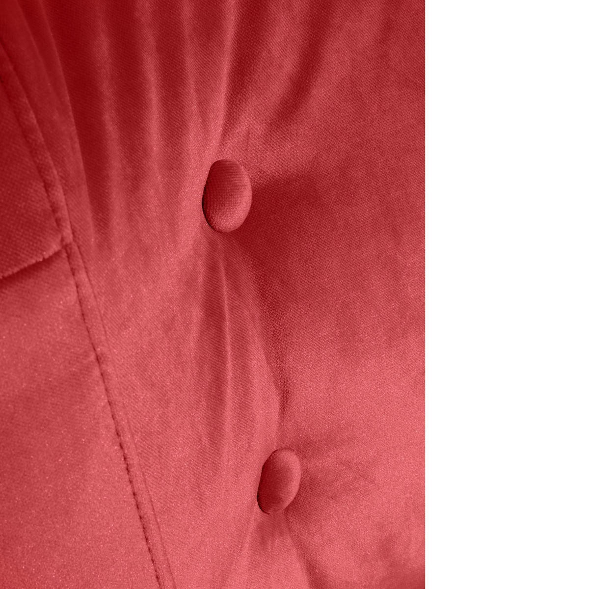 SESSEL Kassi Bezug Samtvelours Buche natur / ziegel - Rot, Kunststoff (69/80/68cm) - 58aufmkessel