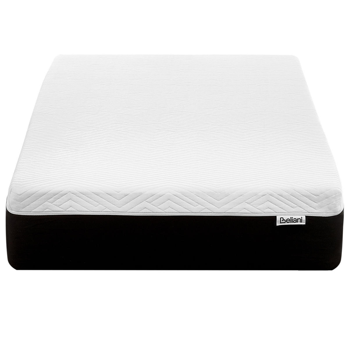GEL-MEMORY-SCHAUMMATRATZE H3/4 Fest 90/200 cm Spongy - Weiß, Textil (90/200cm) - Beliani
