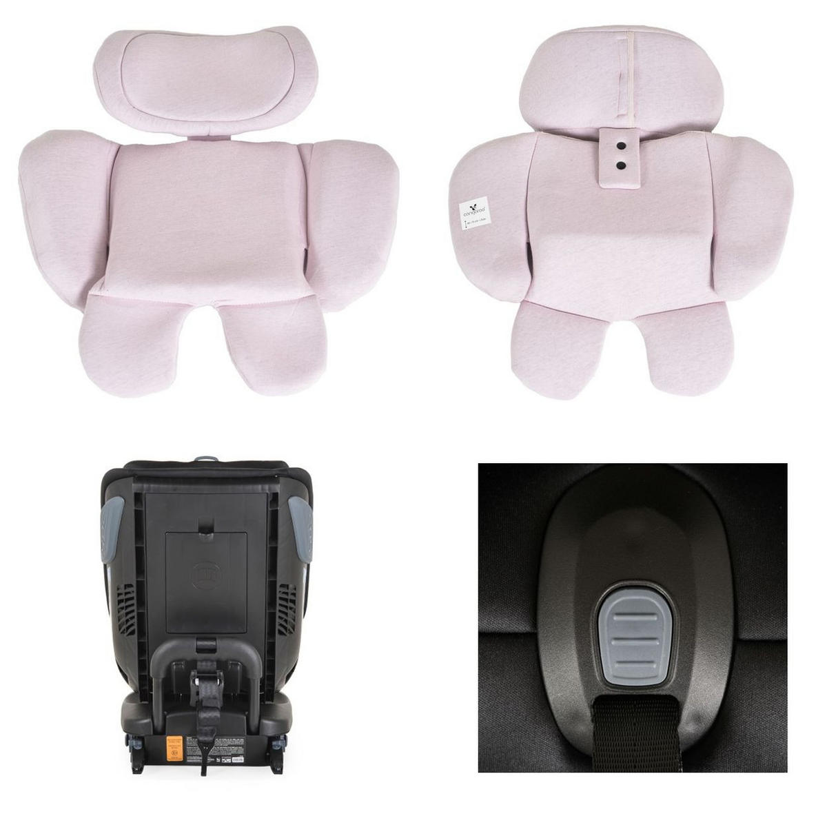 KINDERSITZ Gravity i-Size rosa (40-150cm) Sitz drehbar, Kopfstütze, Isofix - Rosa, Kunststoff (44/61/53cm) - Cangaroo
