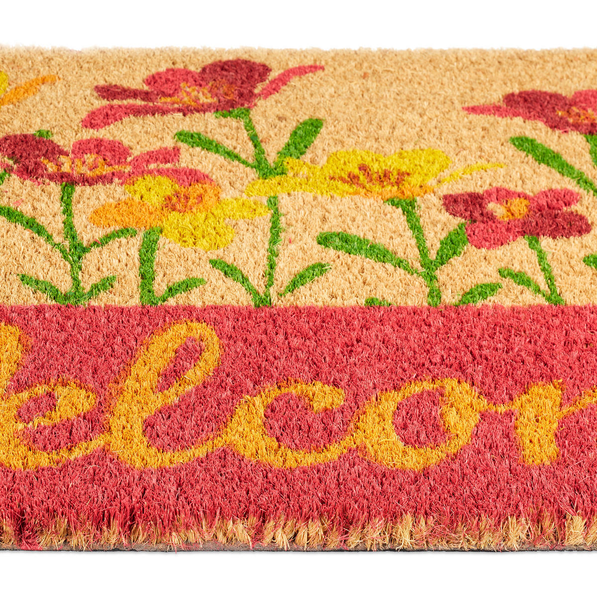 KOKOSFUSSMATTE - Multicolor, Kunststoff/Textil (60/40cm) - Relaxdays
