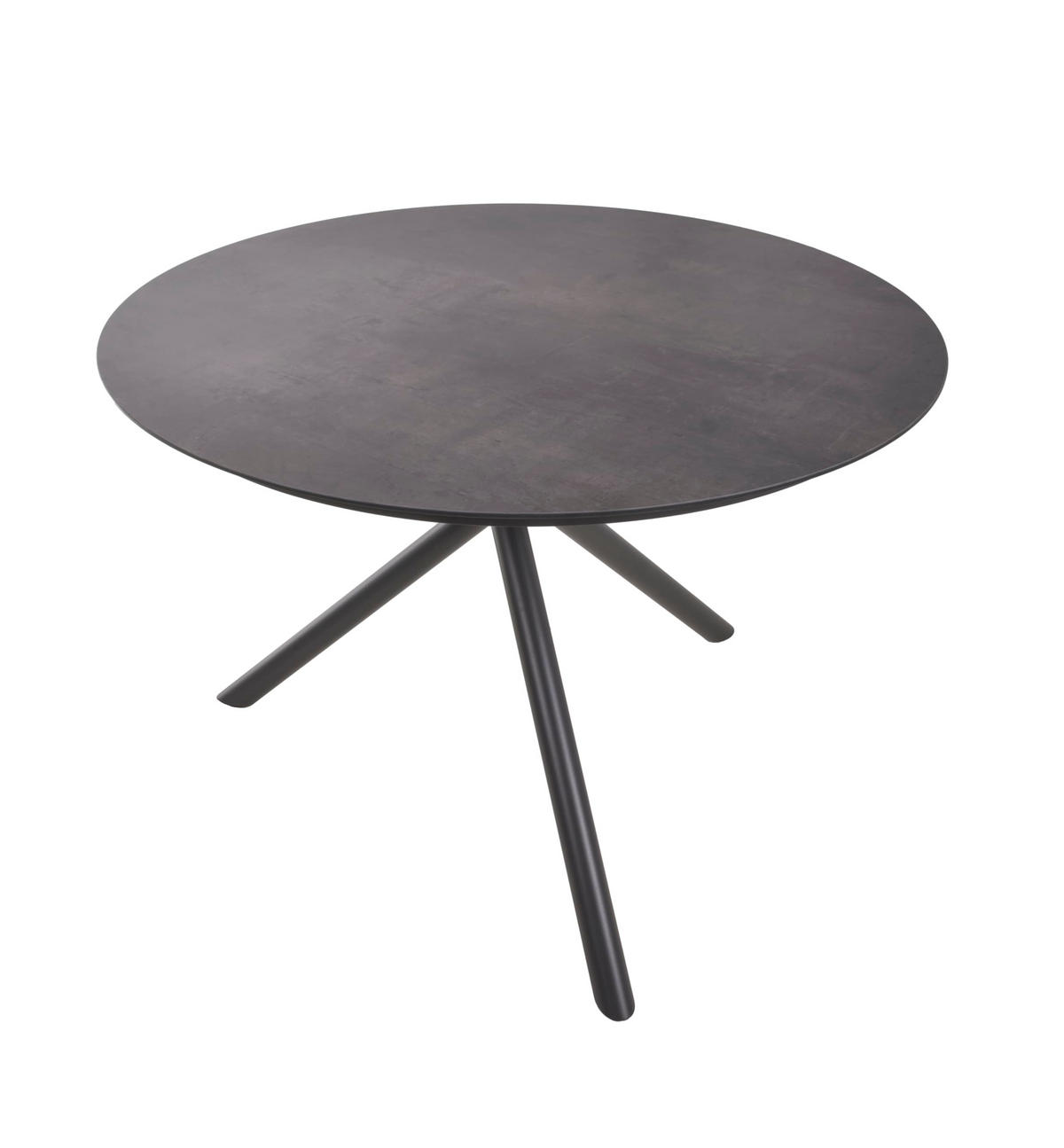 GARTENTISCH Heinz rund Terrassentisch - Grau, Holz (110/110/75cm) - DELUKE