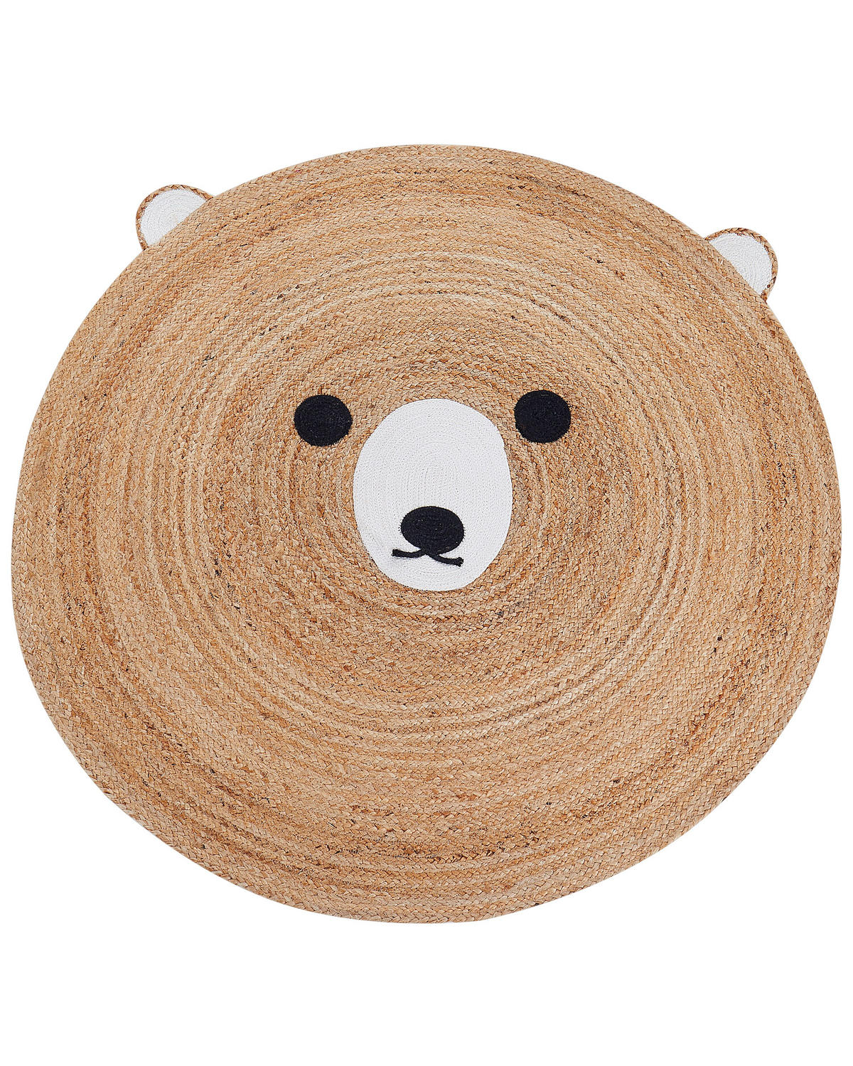 KINDERTEPPICH Kosalar 120/120 cm - Beige, Naturmaterialen (120/120cm) - Beliani