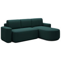ECKSOFA RUMA - Dunkelgrün (Enjoy 35) - Dunkelgrün, Holzwerkstoff (285/180cm) - Möblo