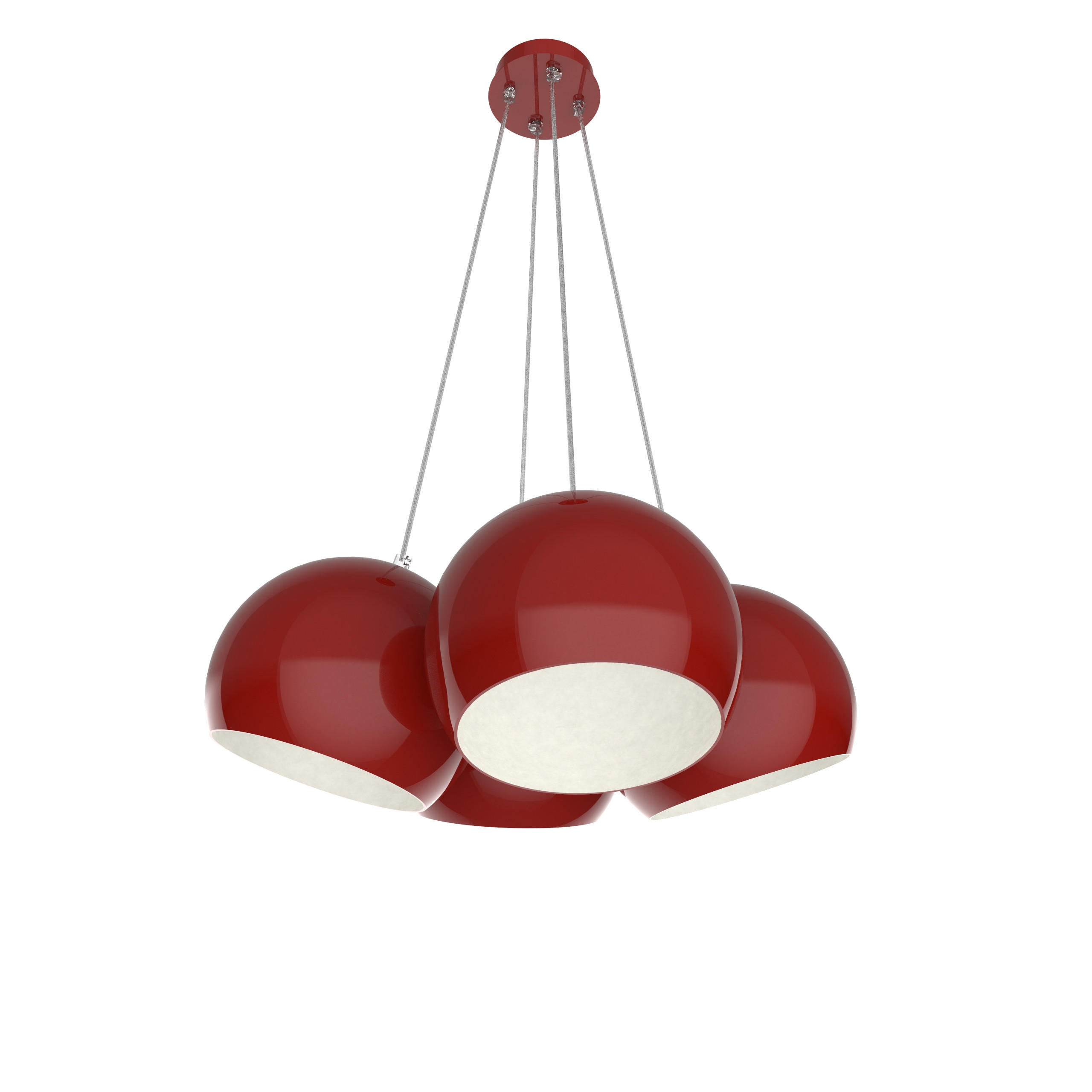 Lumicom Hängeleuchte Rot 25x20x25 cm
