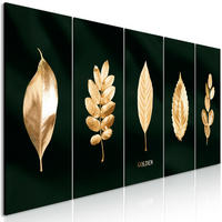 KUNSTDRUCK Schwarz 200/80 cm - Goldfarben/Schwarz, Textil (200/80cm) - KUNSTLOFT