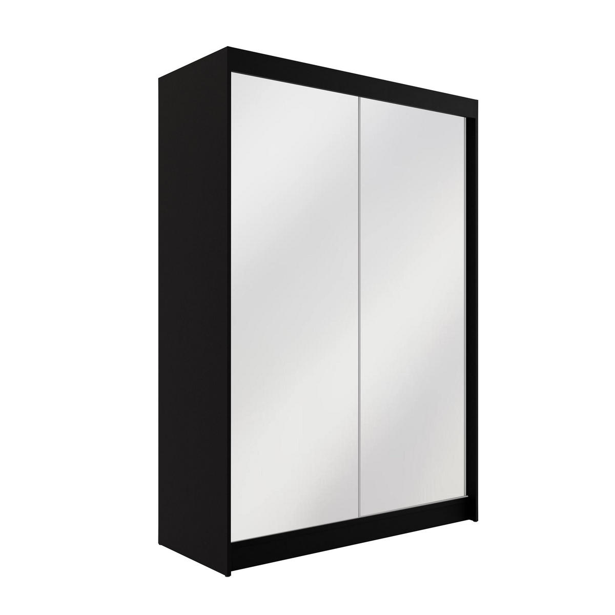 KLEIDERSCHRANK AMOHA - 150 cm - Schwarz - Schwarz, Holzwerkstoff (150/215/61cm) - ALTDECOR