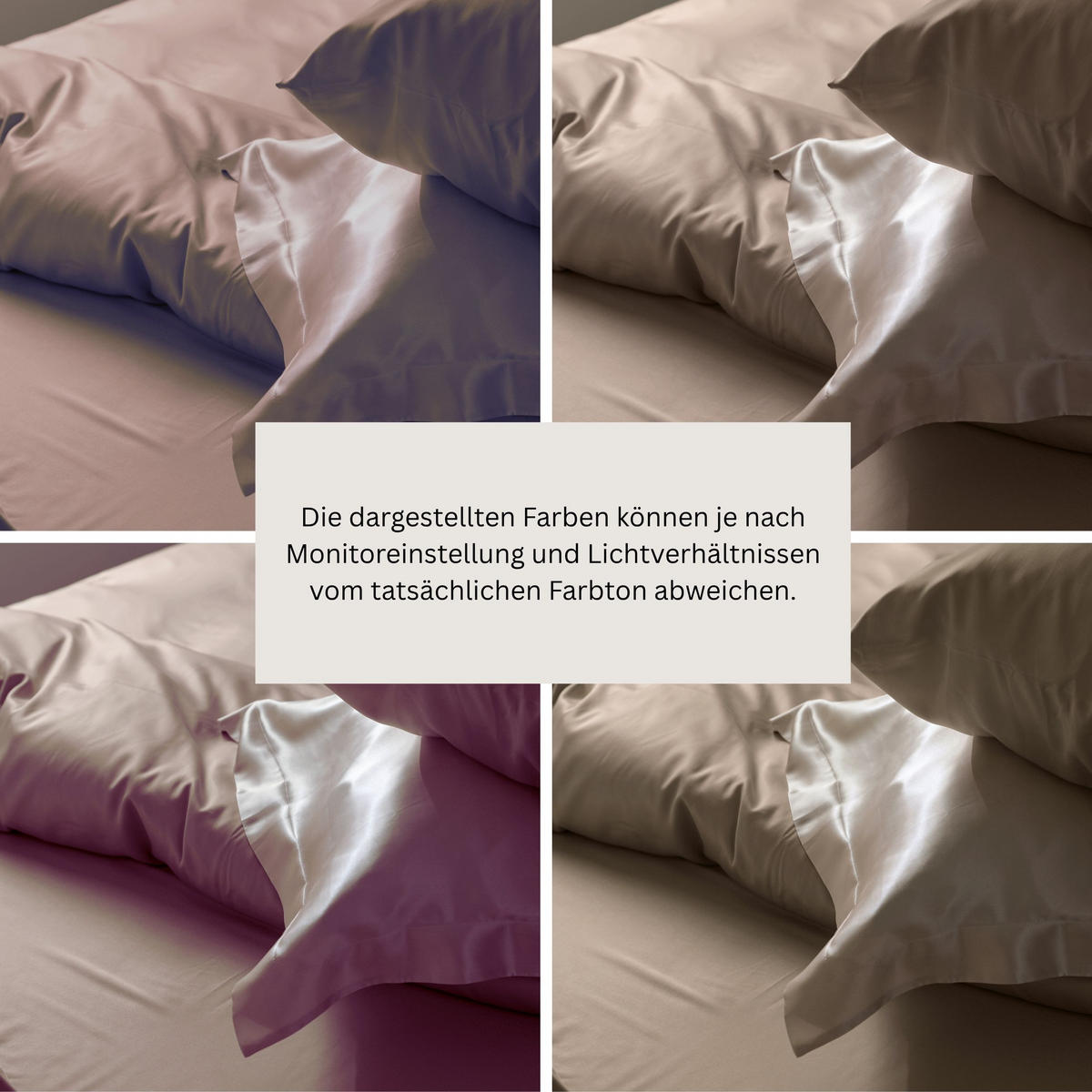 BETTWÄSCHESET Ella - Baumwollsatin - 2-teilig - 135 x 200 cm - Cappuccino - Cappuccino, Textil (135/200cm) - SCHIESSER