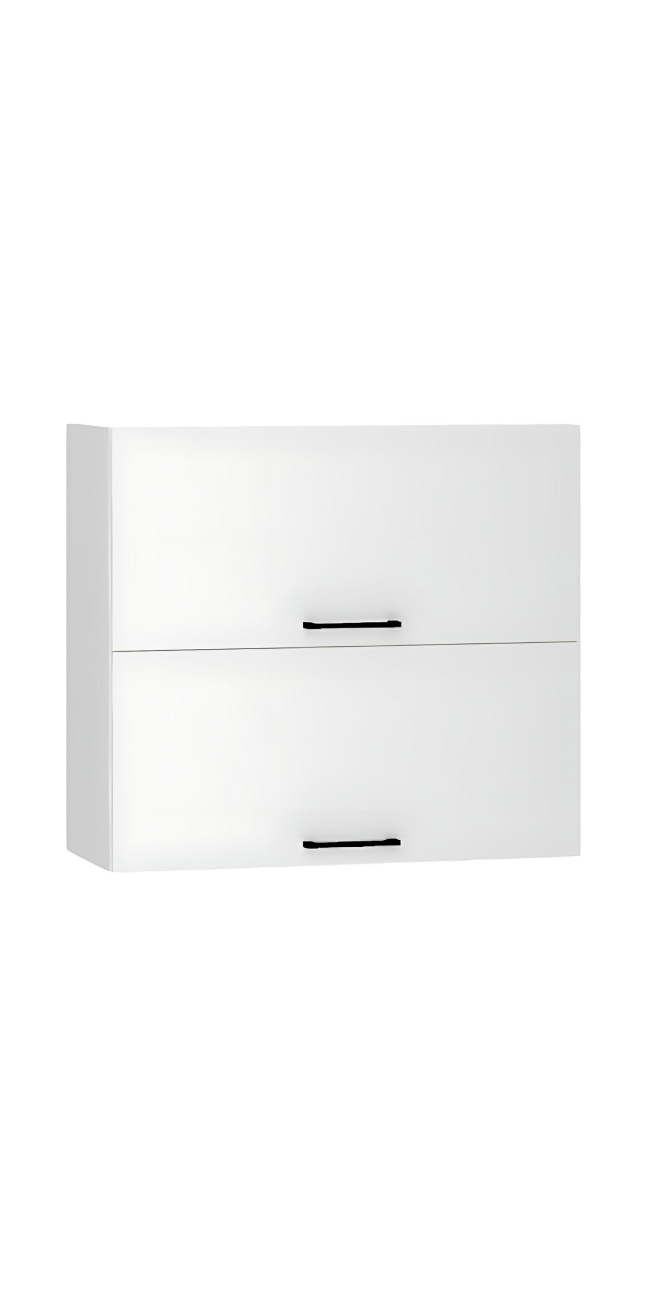 HÄNGESCHRANK W80GRF/2 - Dnoria - Funktionales Design Konzept - Weiß, Holz/Metall (80/72/30cm) - ROYAL24_MARKT