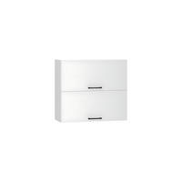 HÄNGESCHRANK W80GRF/2 - Dnoria - Funktionales Design Konzept - Weiß, Holz/Metall (80/72/30cm) - ROYAL24_MARKT