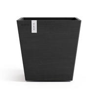 BLUMENTOPF mit Wasserreservoir Rotterdam 25/25/24,6 cm Dunkelgrau - Dunkelgrau, Kunststoff (25/24.6cm) - Ecopots