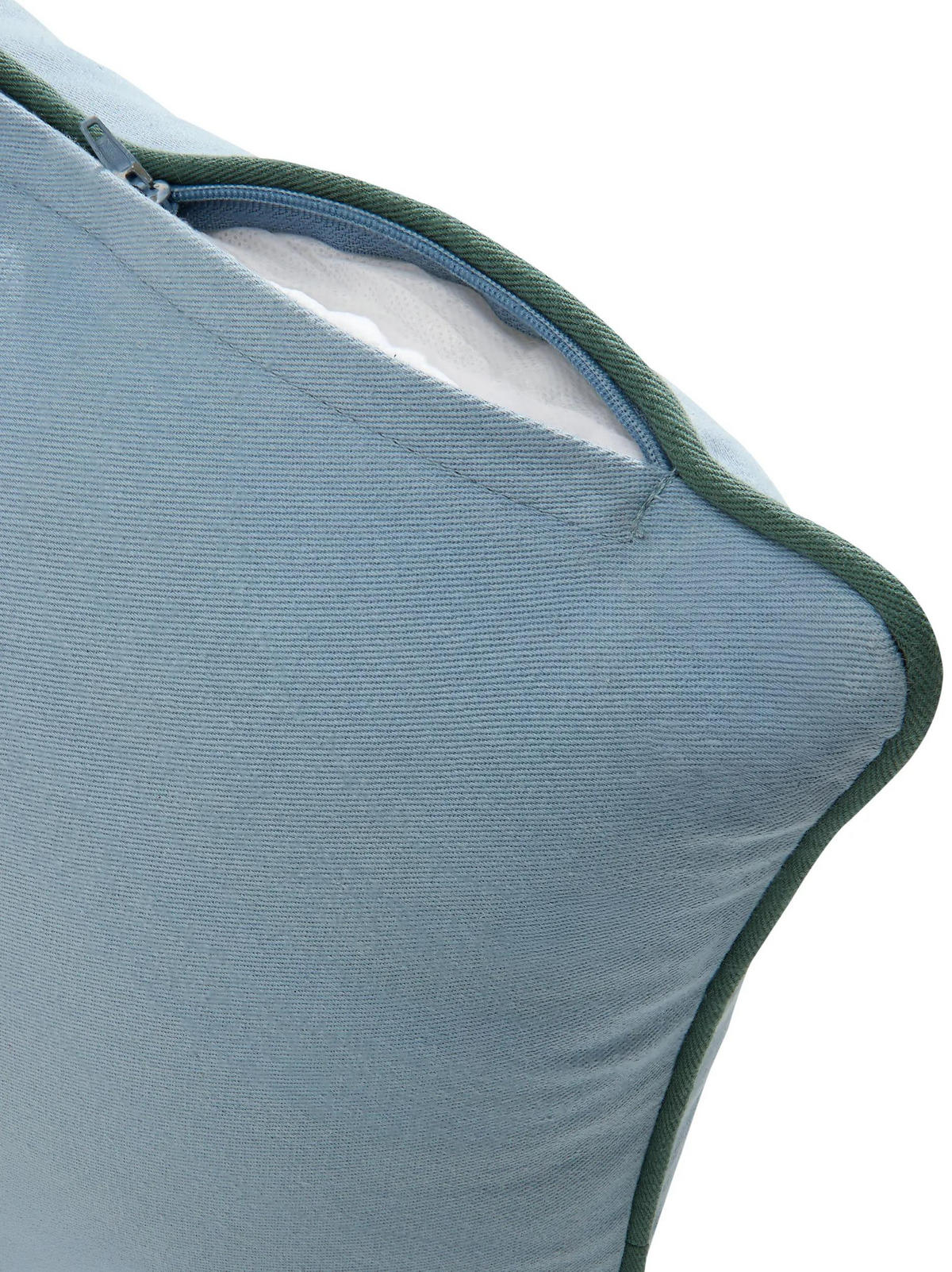KISSEN Ines Blau/Grün 30/50 cm - Blau/Grün, Textil (50/30/15cm) - benuta