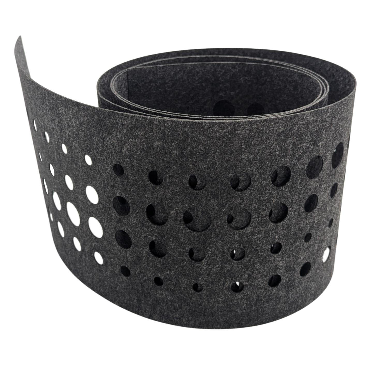 SICHTSCHUTZSTREIFEN Design Vlies Dekor Pulse Einzelstreifen Schwarzgrau 2,55m - Schwarz, Kunststoff (260/19cm) - ZAUN|ZU