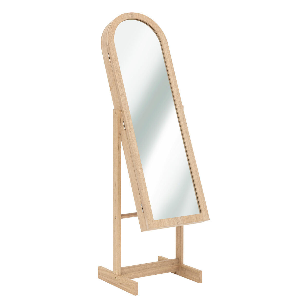 SCHMUCKSCHRANK Soleya 42/37,5/145 cm - Beige, Holzwerkstoff (37.5/145/42cm) - Atmosphera Createur d´interieur