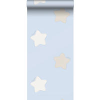 TAPETE Sterne 53 cm x 10 m - Blau, Papier (53/0.1cm) - Sanders & Sanders