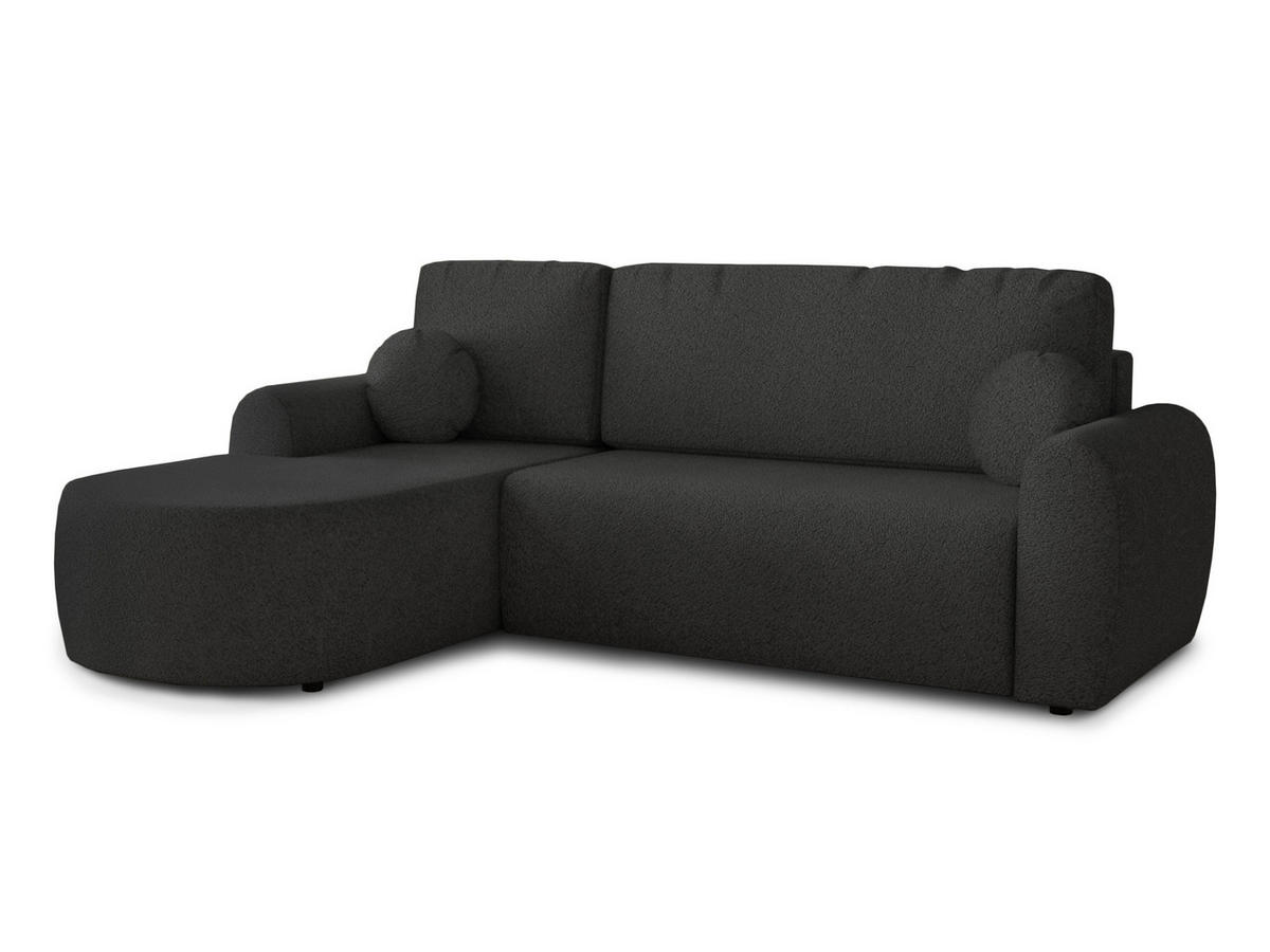 ECKSOFA Jazz, Seite: Links - Schwarz, Holz/Textil (240/160cm) - Sofnet