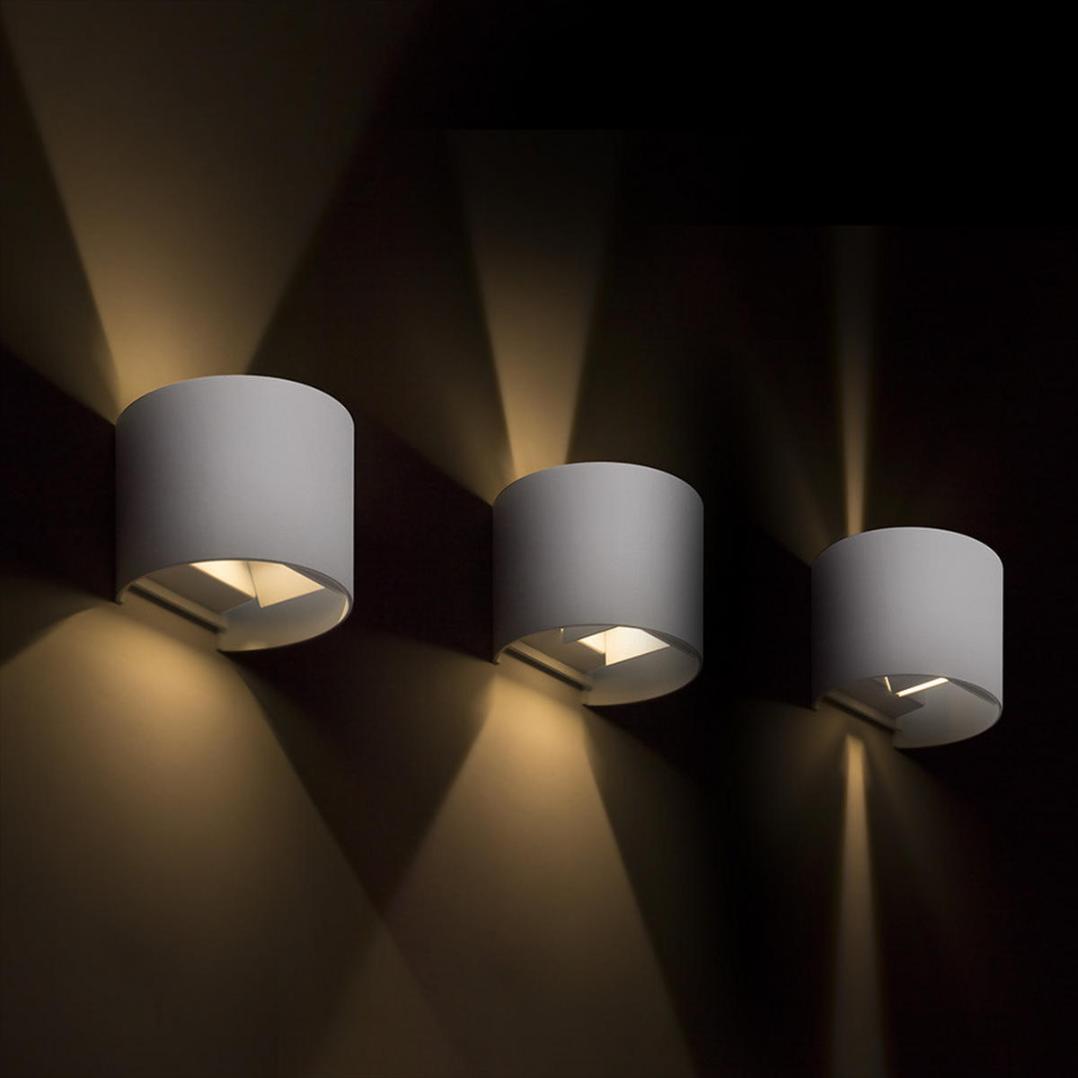 AUSSENLEUCHTE TITO R DIMM Weiß 6 W IP65 - Weiß, Metall (115/134/10cm) - Rendl