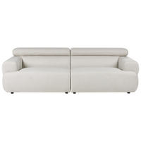 POHOVKA 3-místná Látka Krémově bílá Hovden - krémová, textil (210/69/95cm) - Beliani
