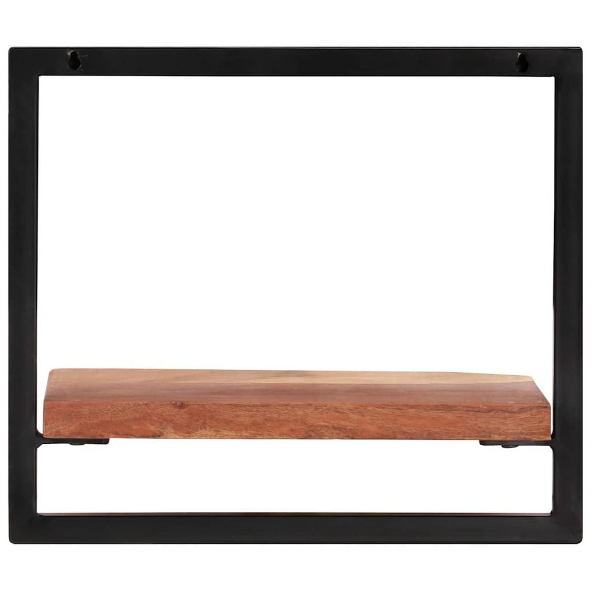 WANDREGALE 2Er Set 40/24/35 Cm Massivholz Akazie Und Stahl - Braun, Holz (24/35/40cm) - vidaXL