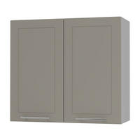 KÜCHENHÄNGESCHRANK Kvantum W3/80 Beige Matt / Grau Matt 80 / 32,5 / 72cm - Beige/Grau, Holz/Holzwerkstoff (80/72/32.5cm) - Feldmann-Wohnen