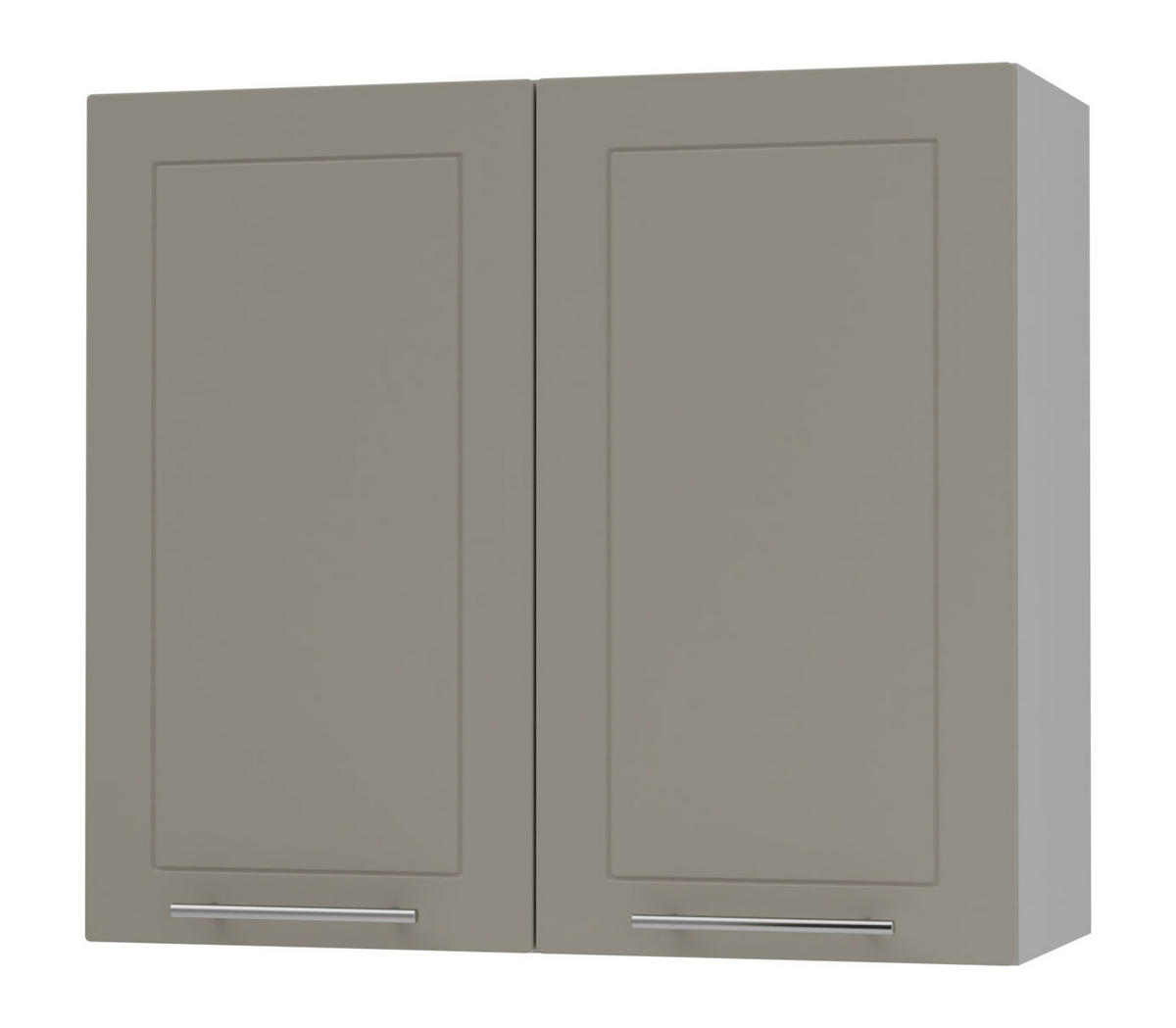 KÜCHENHÄNGESCHRANK Kvantum W3/80 Beige Matt / Grau Matt 80 / 32,5 / 72cm - Beige/Grau, Holz/Holzwerkstoff (80/72/32.5cm) - Feldmann-Wohnen