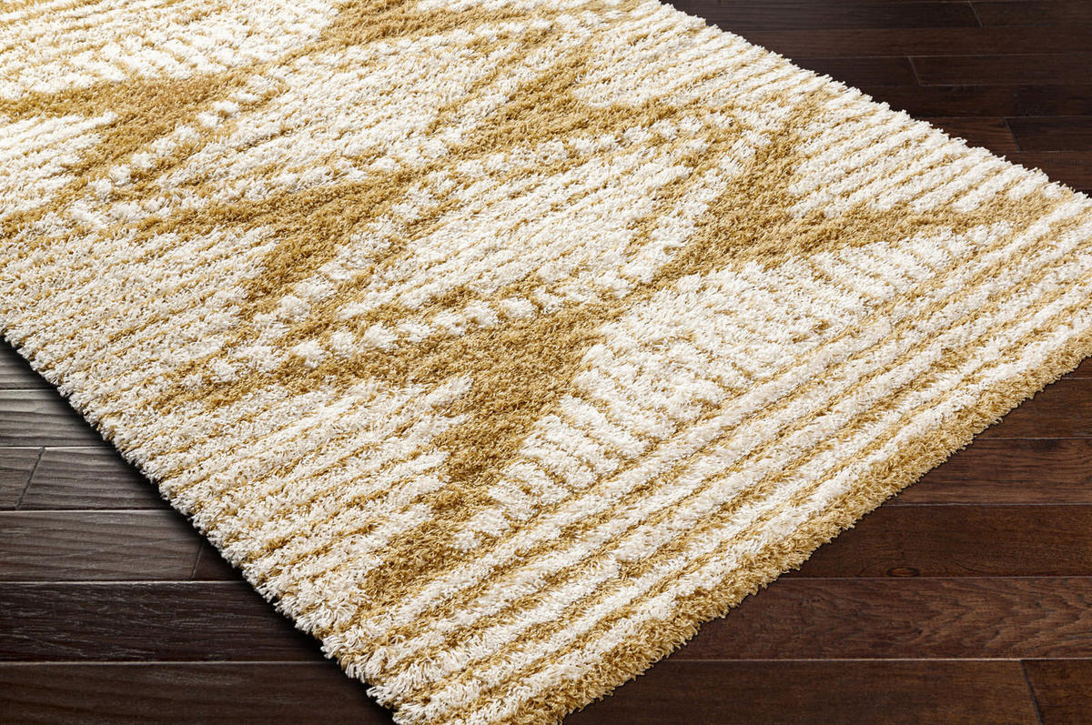HOCHFLORTEPPICH 160/220 cm Orange - Gelb, Naturmaterialien/Textil (160/220cm) - LIVABLISS