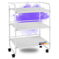 ROLLWAGEN BERTA 3 Ablagen Weiß - Weiß, Metall (61/82/51cm) - DELUKE