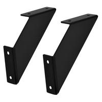REGALHALTERUNG - Schwarz, Metall (20/3/20cm) - ML-DESIGN
