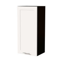 HÄNGESCHRANK Oslo W4/45 Schwarz / Weiß Matt 45 / 32,5 / 96cm - Schwarz/Weiß, Holz/Holzwerkstoff (45/96/32.5cm) - Feldmann-Wohnen
