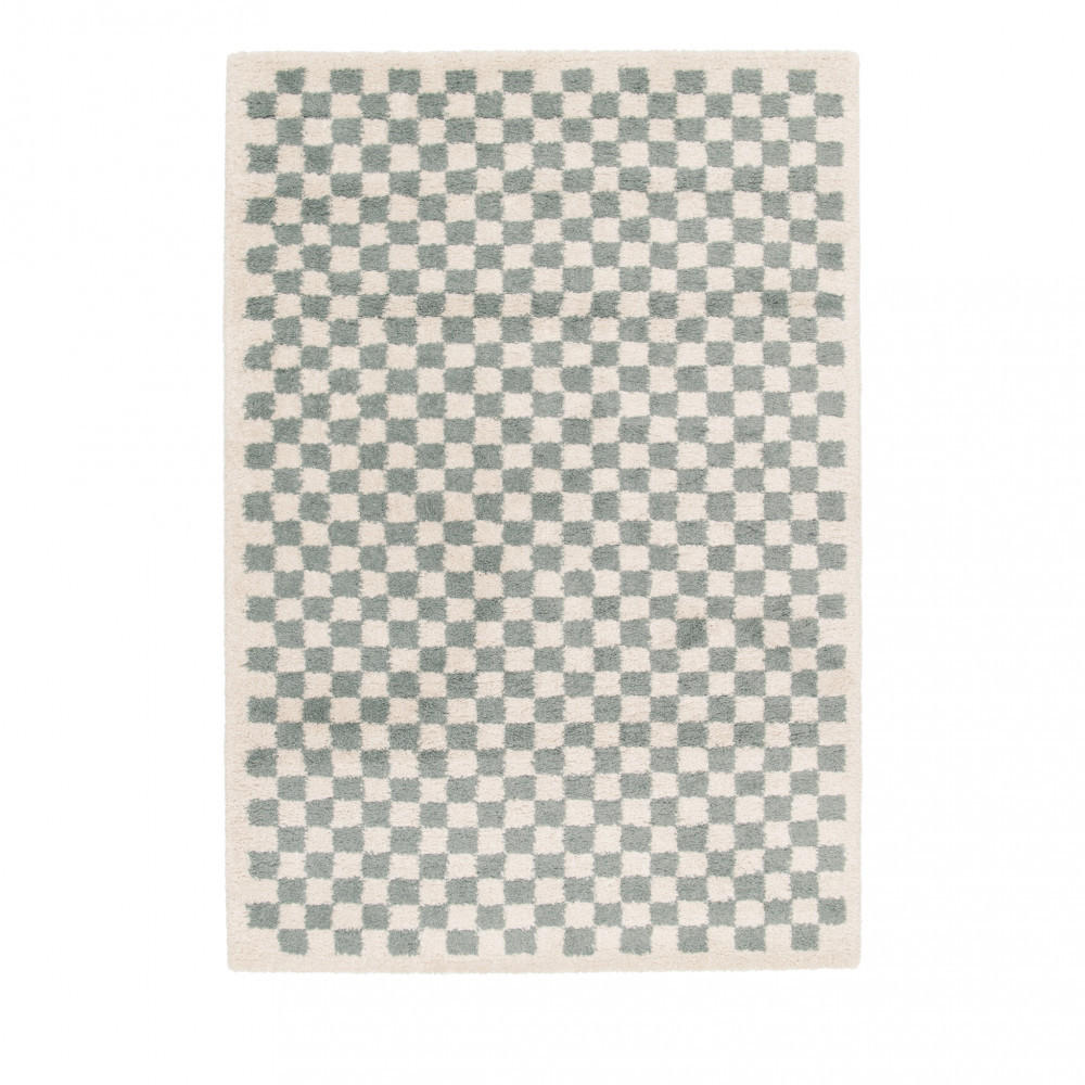 SCHACHBRETT-TEPPICHE - Laria - 120 cm x 170 cm - Blau, Kunststoff (120/170cm) - Drawer