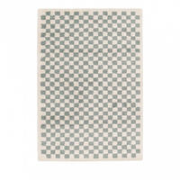 SCHACHBRETT-TEPPICHE - Laria - 120 cm x 170 cm - Blau, Kunststoff (120/170cm) - Drawer