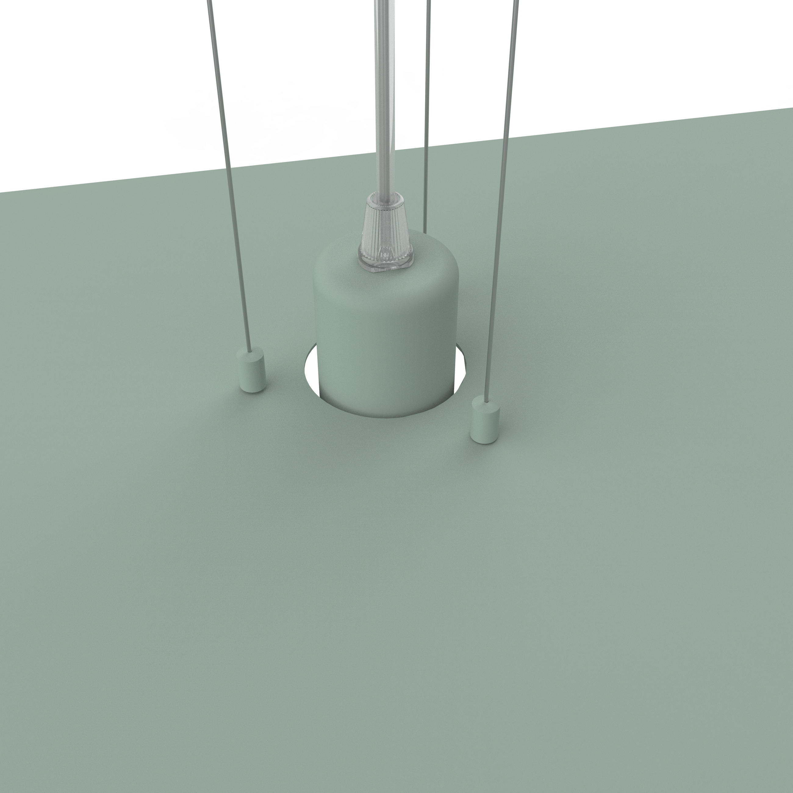 HÄNGELEUCHTE Piuma D90 - Grün, Metall (90/90/120cm) - Lumicom
