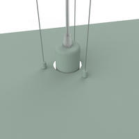 HÄNGELEUCHTE Piuma D90 - Grün, Metall (90/90/120cm) - Lumicom