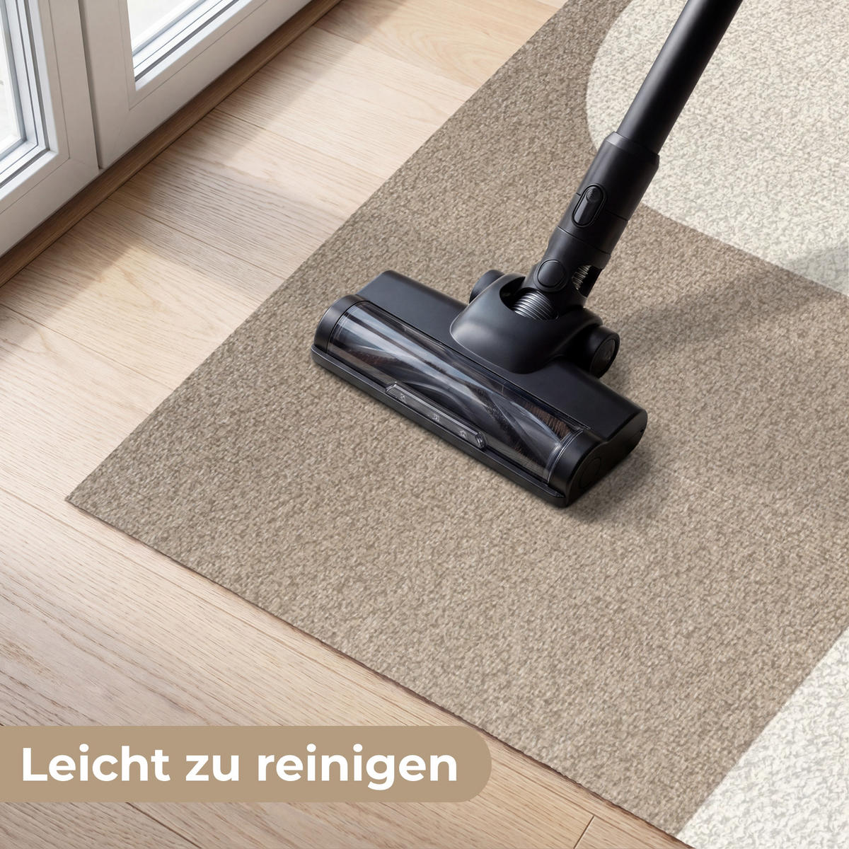 FUSSMATTE Geometrisch - Gewebte Struktur - Modern Fußabtreter 180x120 cm - Beige, Kunststoff (180/120cm) - MuchoWow