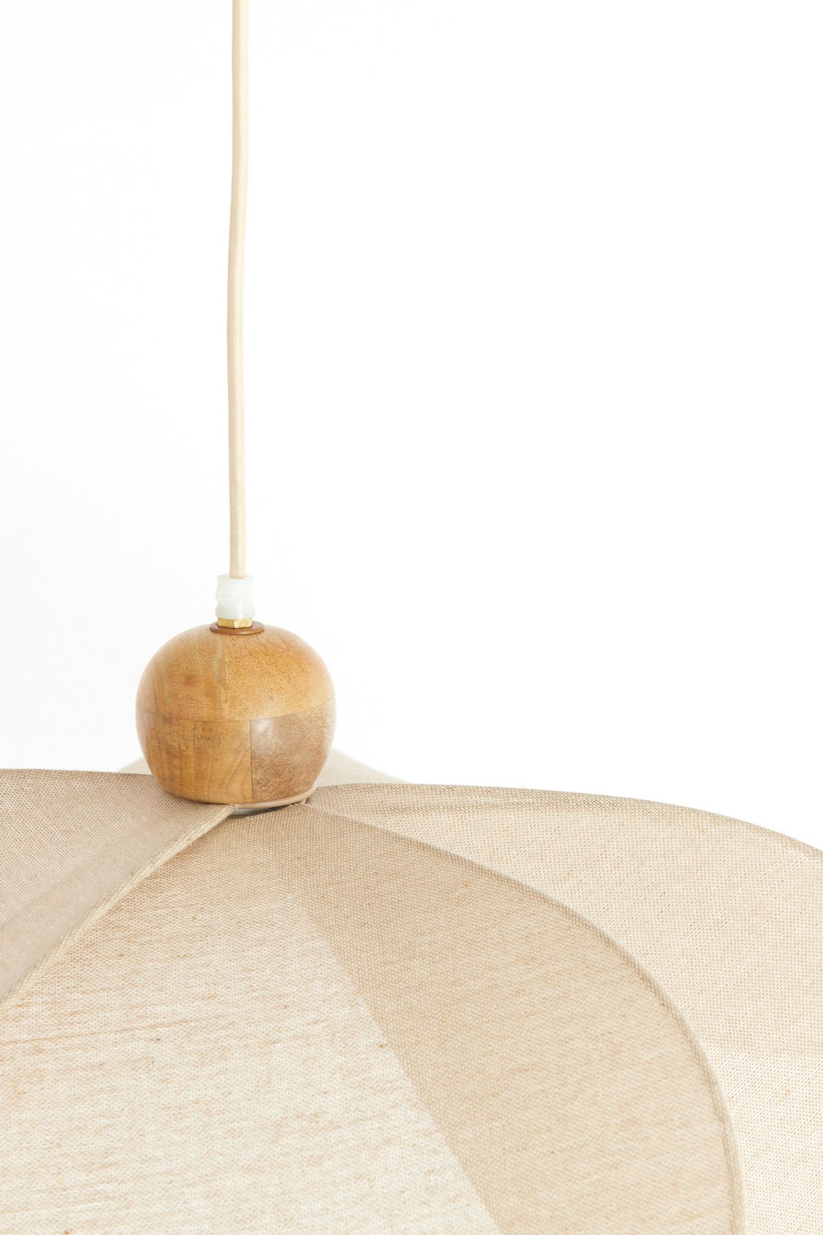 HÄNGELAMPE - Braun - 50/50/28 cm - Braun, Textil (50/50/28cm) - Light & Living