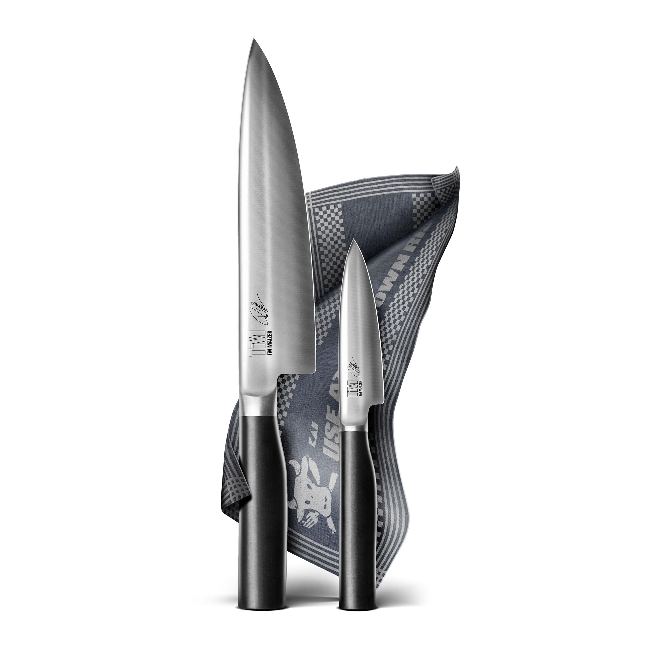 MESSERSET Kamagata Tim Mälzer Set, 3-tlg. - Schwarz, Metall - Kai Messer