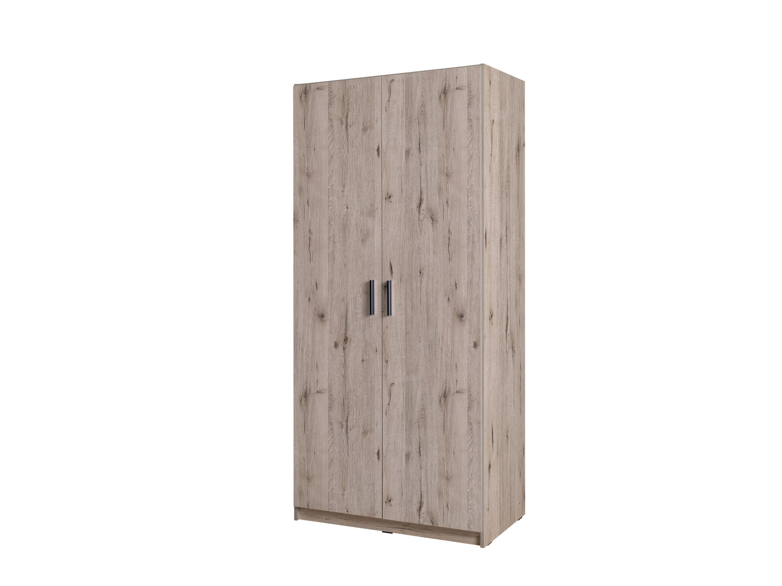 DREHTÜRENSCHRANK LUGERN 91,2/197,6/53,6cm 2-türig Eiche Wellington - Eichefarben, Holzwerkstoff (91.2/197.6/53.6cm) - MASSENO