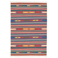 BAUMWOLLE NATUR KELIM TEPPICH LINA STRIPES - Multicolor, Textil (200/290cm) - Pergamon