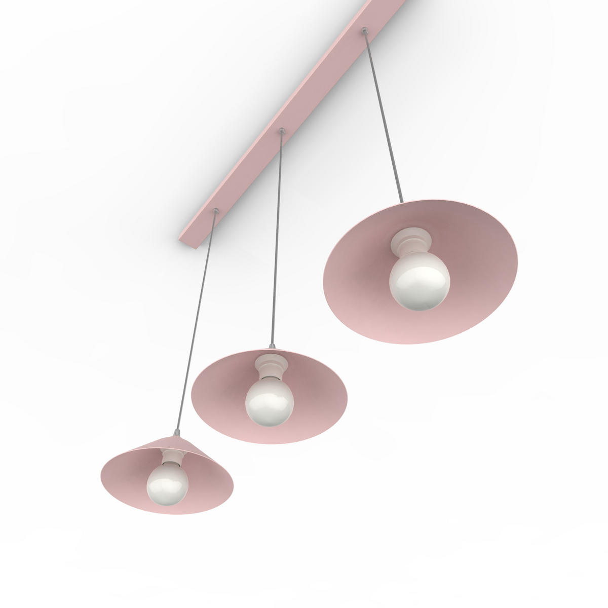 HÄNGELEUCHTE - Pink, Metall (25/100/120cm) - Lumicom