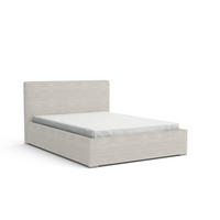 POLSTERBETT SVEN 200/200 in Cord Ecru - Ecru, Holz/Holzwerkstoff (200/200cm) - Deine Möbel 24