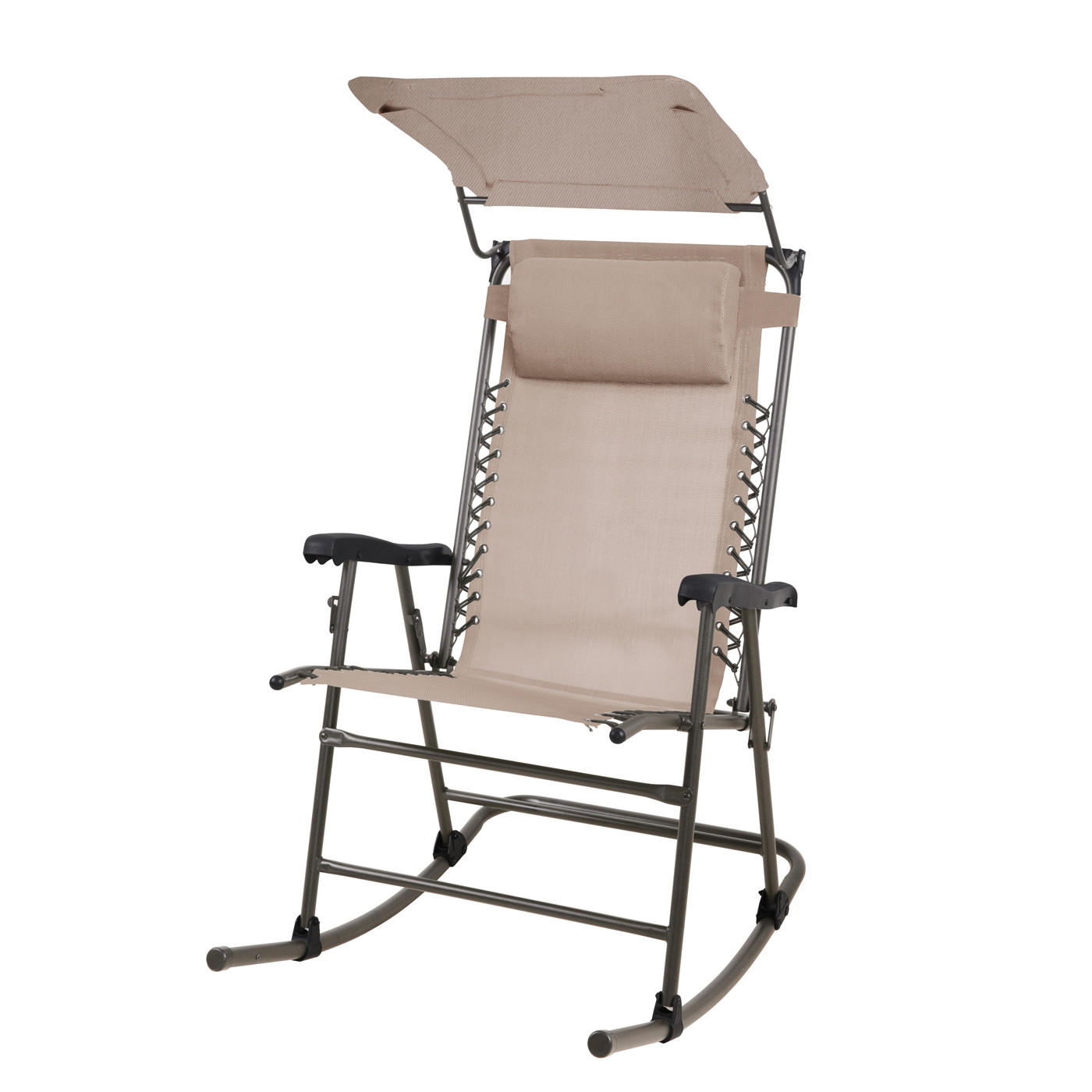 SCHAUKELSTUHL Sonnenschutz Beige - Beige, Metall (65/106/97cm) - SVITA