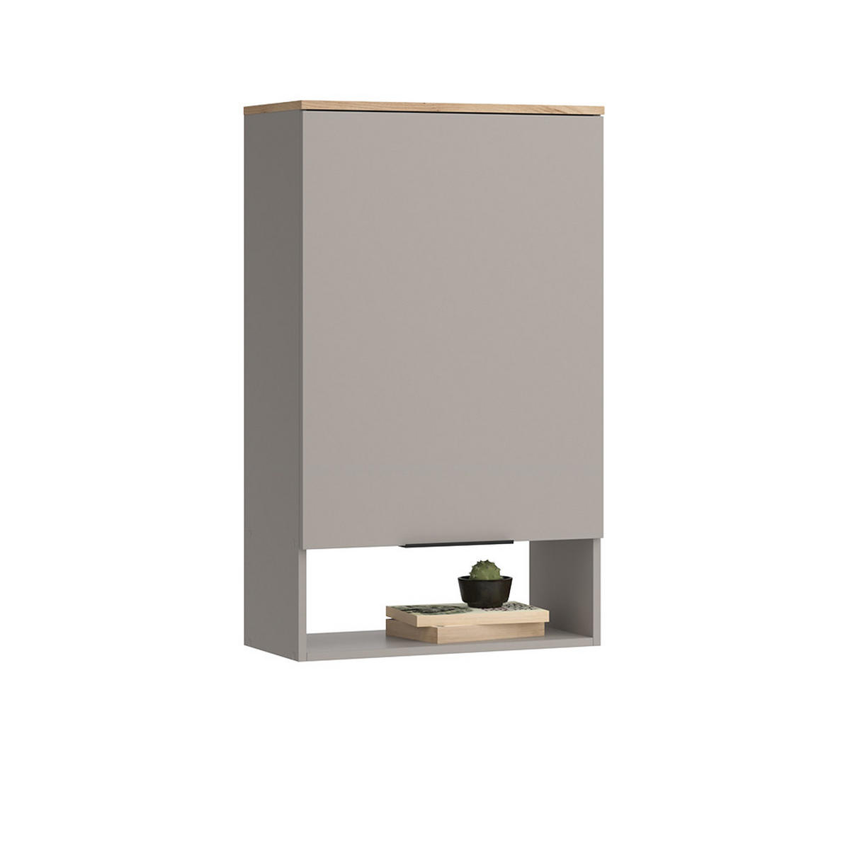 STĚNOVÁ POLICE Wido Greige - Sonoma dub/šedobéžová, kompozitní dřevo (60/100/30cm) - Vicco